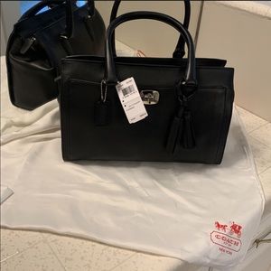 Coach Legacy Leather Chelsea Carryall 25359 SV/BK NWT